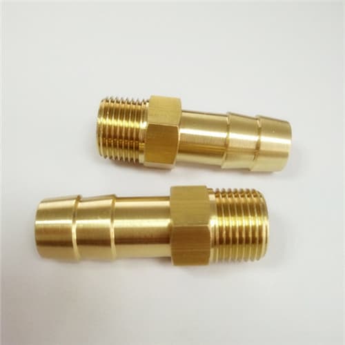 Brass male hose barb fittings